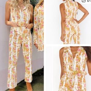 Show Me Your Mumu Jacksonville cropped jumpsuit groovy blooms